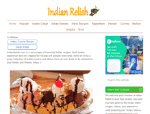 Tablet Screenshot of indianrelish.com